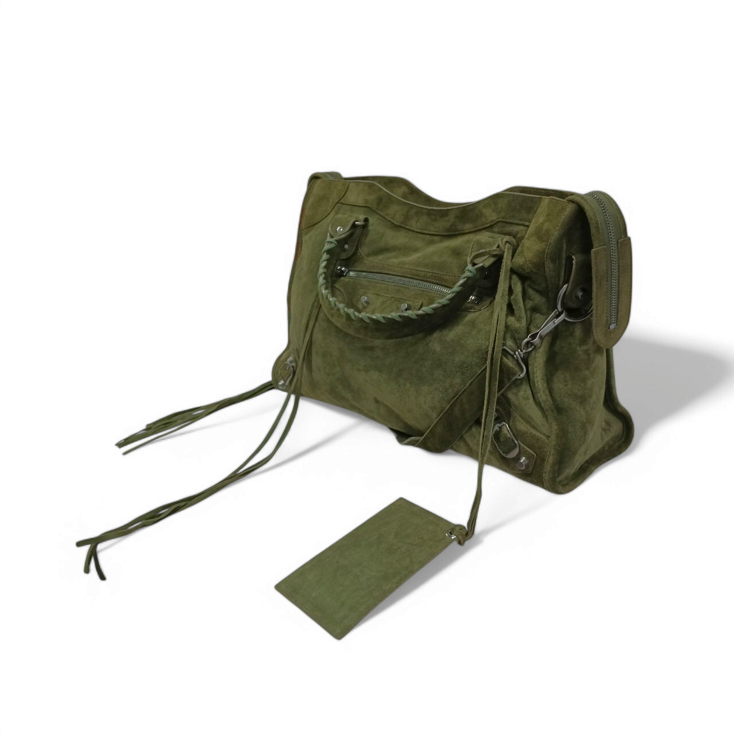 BALENCIAGA Handbag *Damage* Green 115748 Rank C