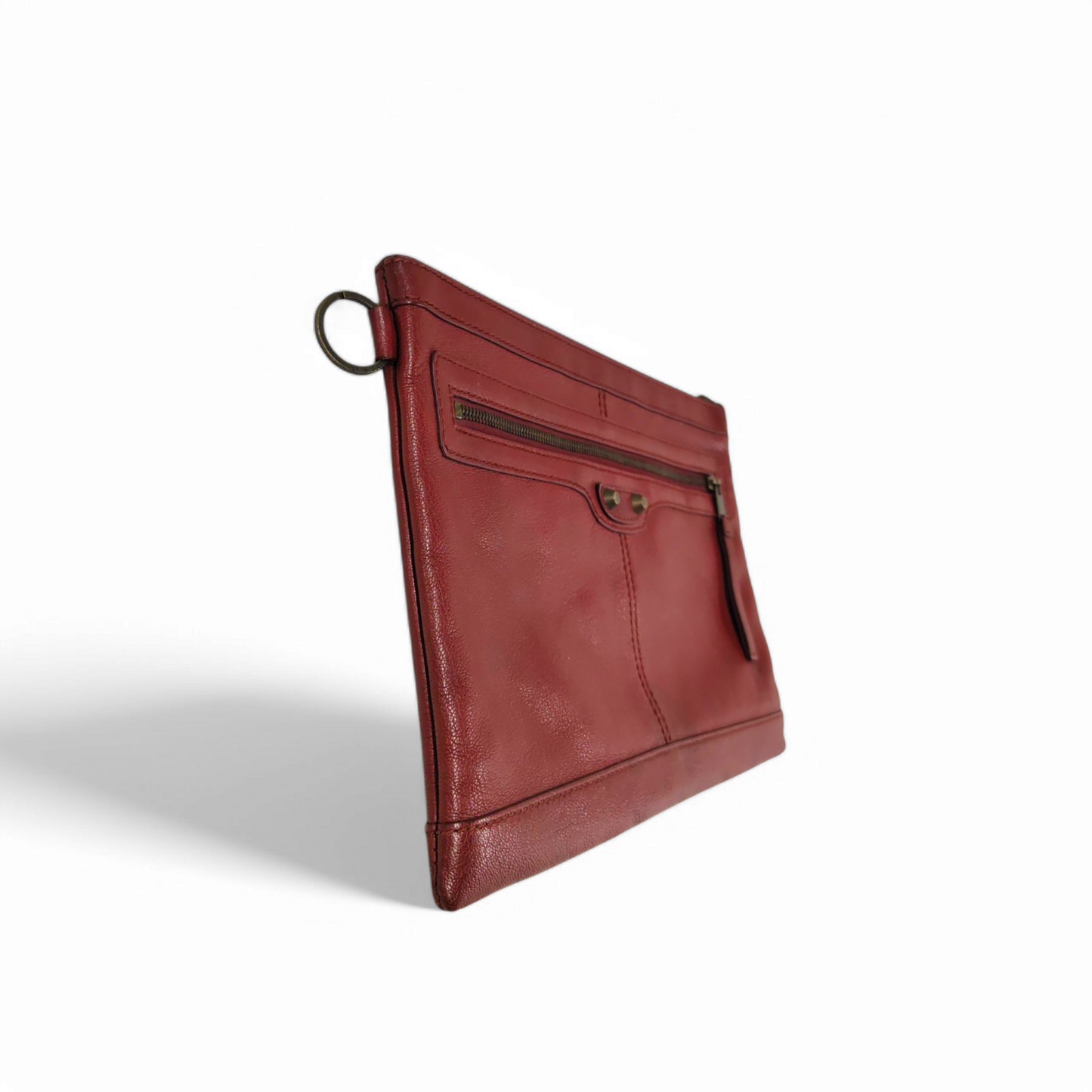 BALENCIAGA Clutch Bag 273022 6100 Red Rank B