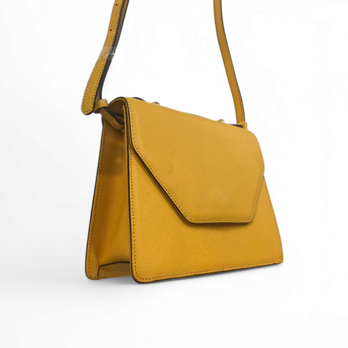 DOUBLE M Shoulder bag Yellow Milano Rank B