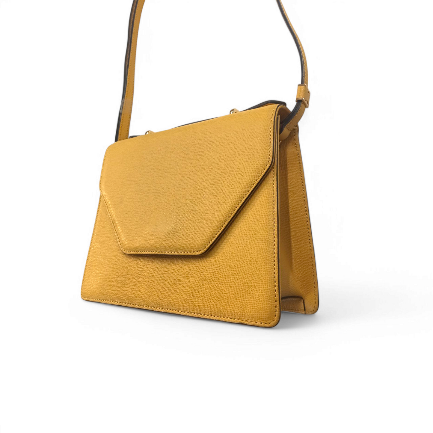 DOUBLE M Shoulder bag Yellow Milano Rank B