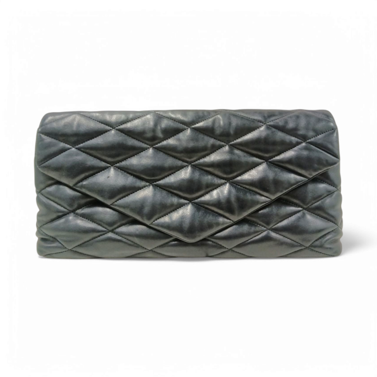 Saint Laurent Paris Clutch Bag Sade Envelope Clutch Black Rank B