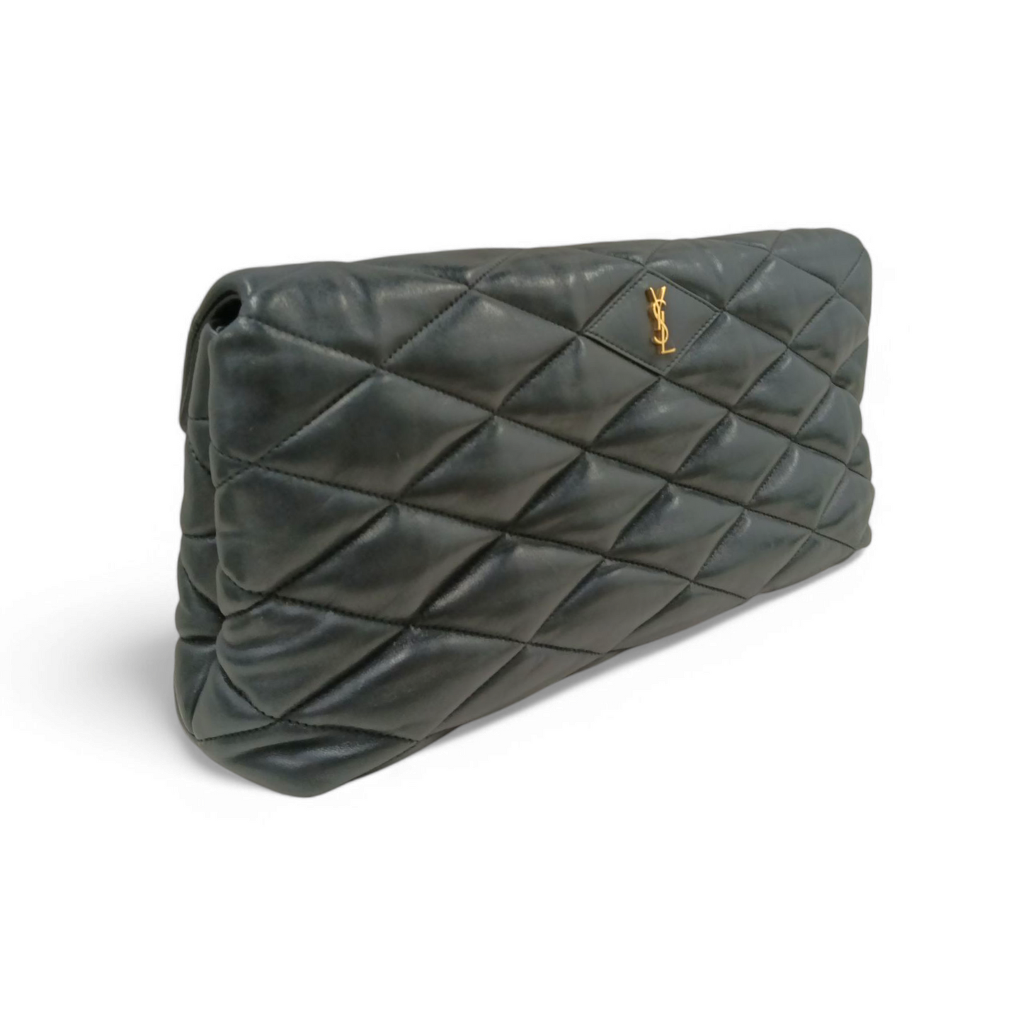 Saint Laurent Paris Clutch Bag Sade Envelope Clutch Black Rank B