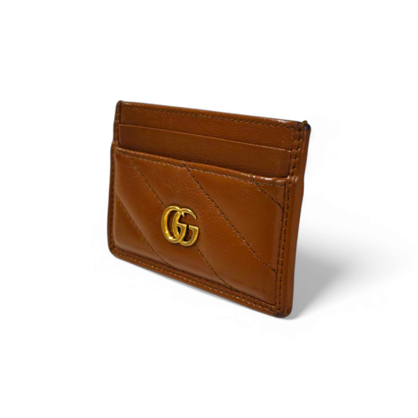 GUCCI Card Case Brown 443127 Rank B