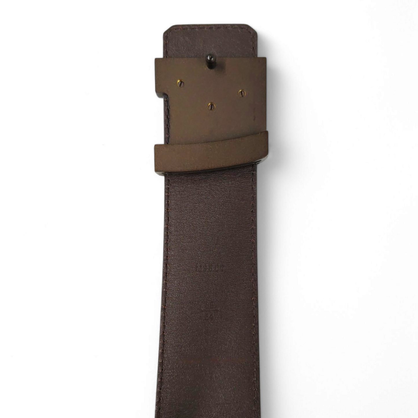 LOUIS VUITTON Belt Brown M9807 *85/34 Rank B