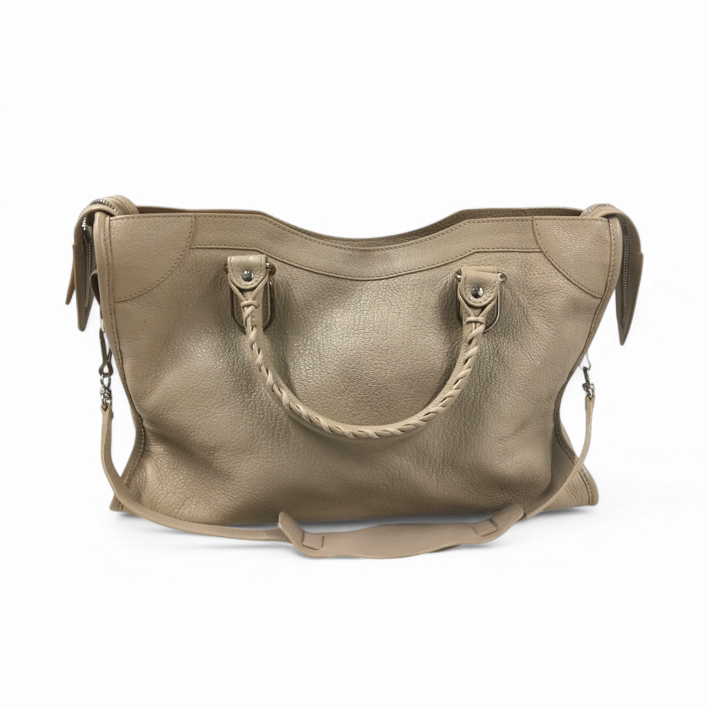 BALENCIAGA 2WAY BAG 390154 Beige Rank B