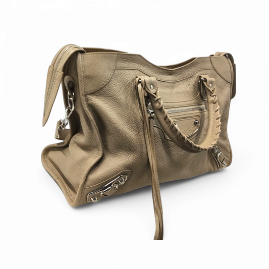 BALENCIAGA 2WAY BAG 390154 Beige Rank B