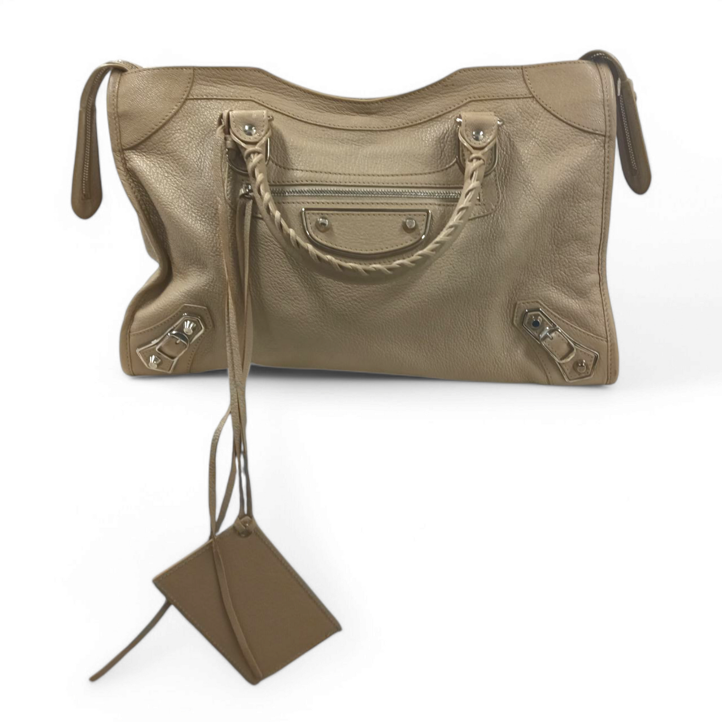 BALENCIAGA 2WAY BAG 390154 Beige Rank B