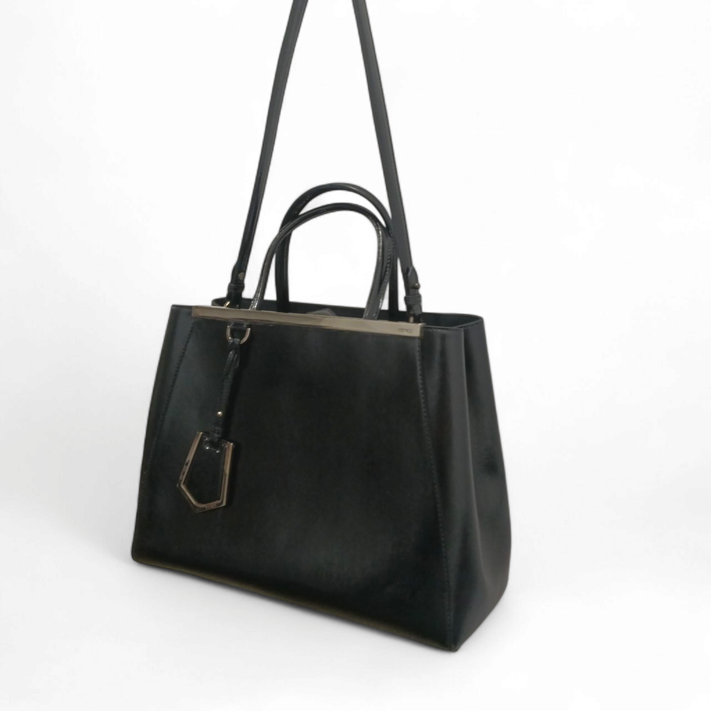FENDI 2Way Bag 2 Jours SBH250-M8Z 148-2580 Black Rank B