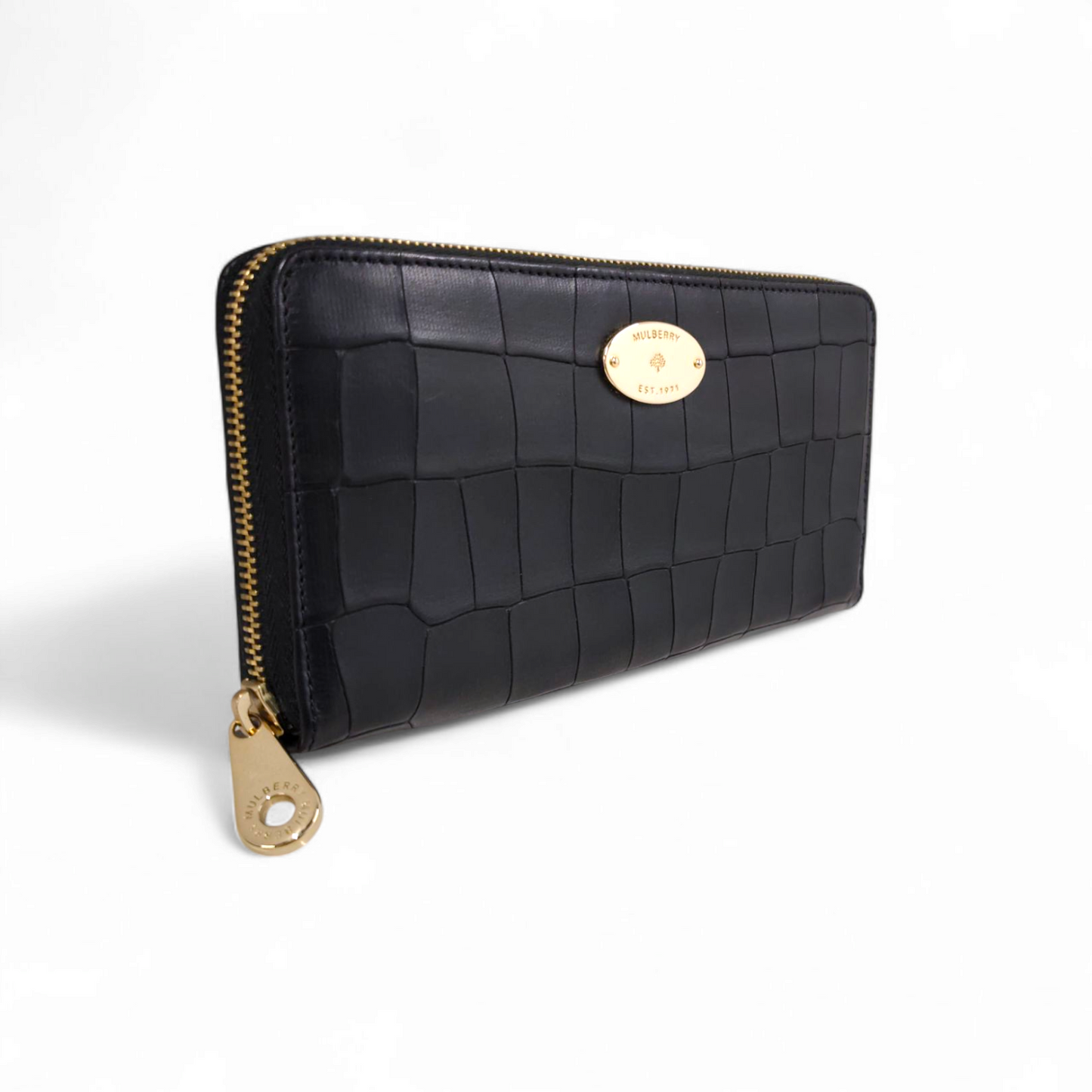 MULBERRY Wallet Black Rank A