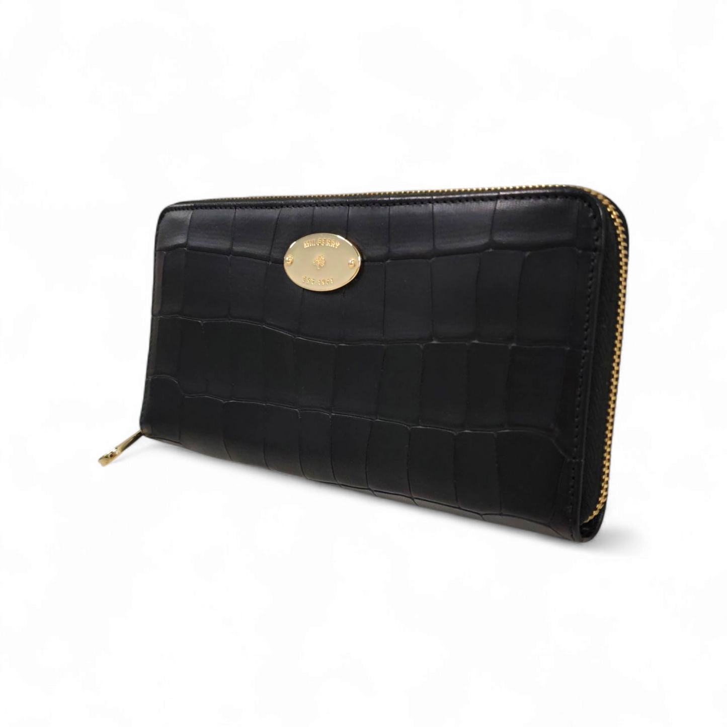 MULBERRY Wallet Black Rank A