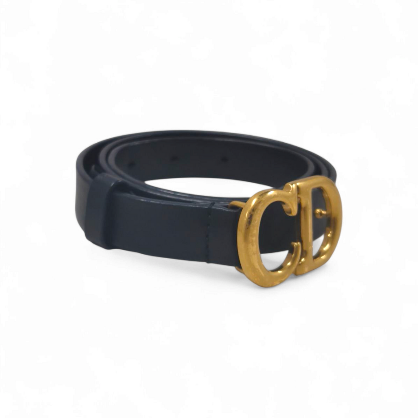 Christian Dior Belt Black/Gold 28-MA-019975 Rank A