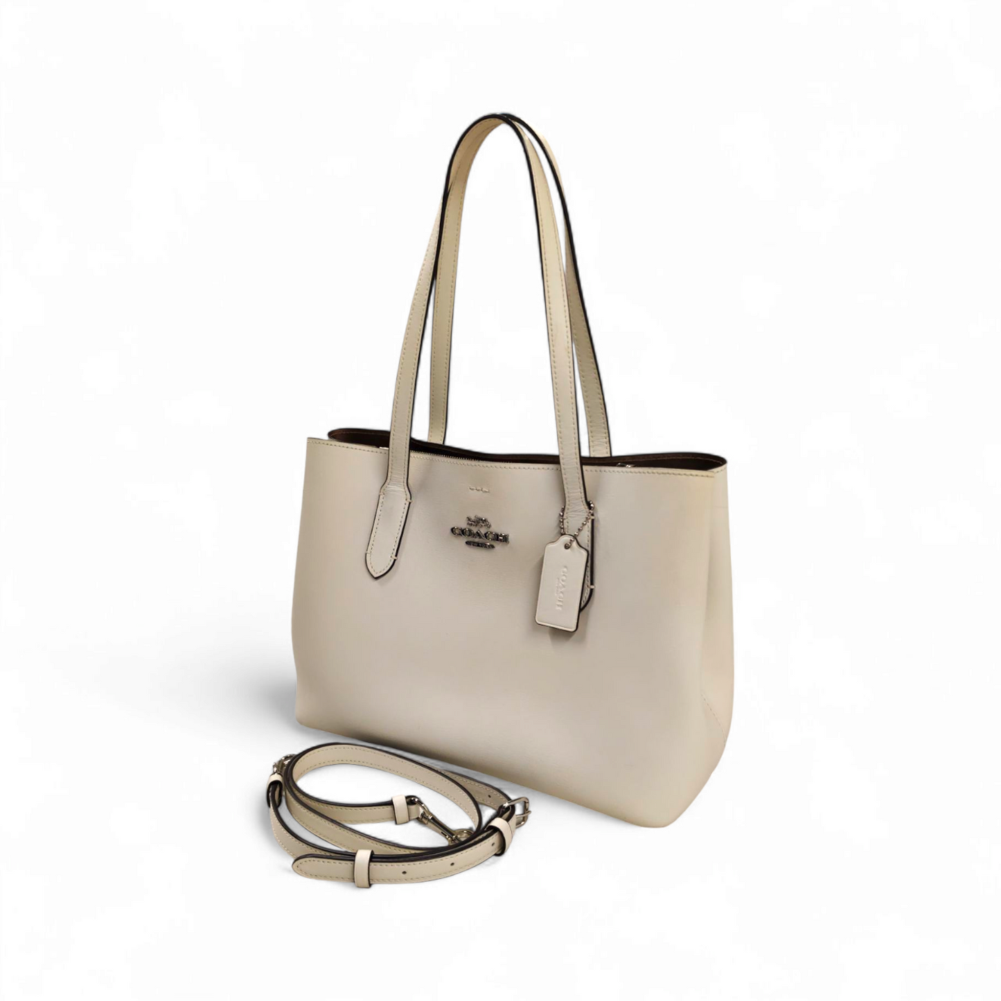 COACH 2WAY Bag F48734 Beige Rank B