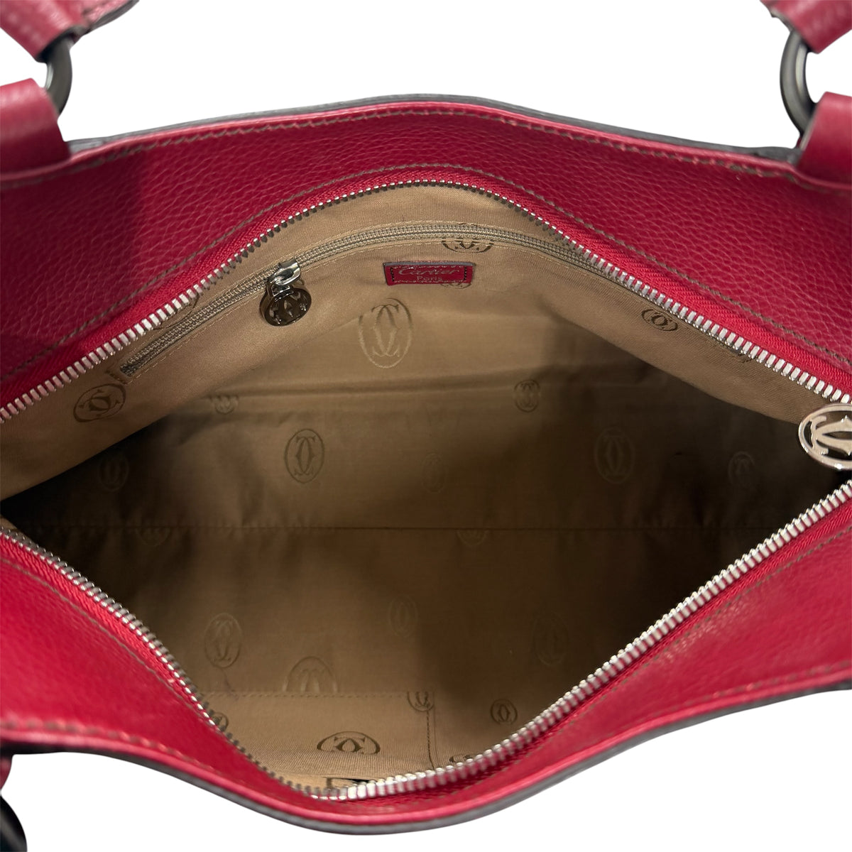 Cartier Handbag Wine Red Marcello de L1000835