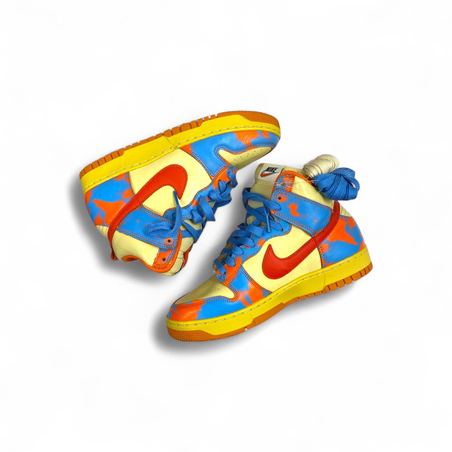 NIKE Sneaker SIZE 41 DD9401-800 Mens Yellow/Sky Blue Dunk High 1985 SP "Orange A Rank A
