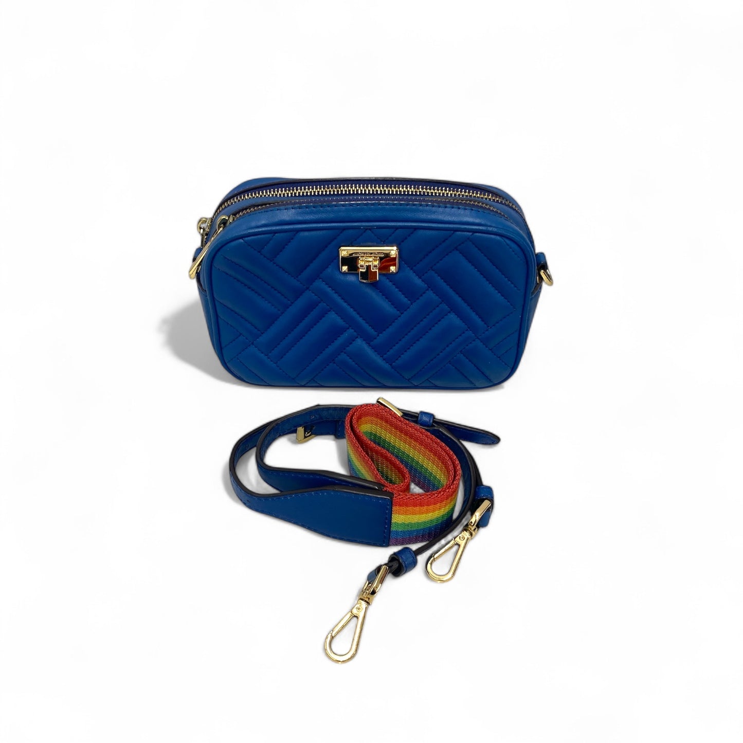 MICHAEL KORS Shoulder Bag 35T6GW1M1T Blue Rank B