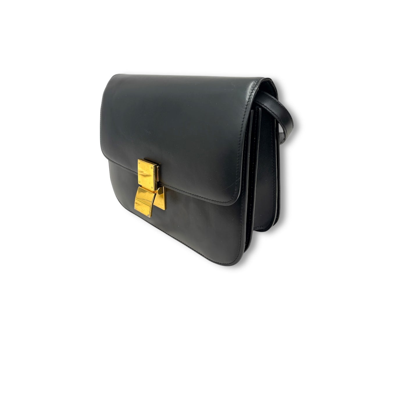 CELINE Shoulder Bag Black Scratch/Damage W-CE-2176 Rank B