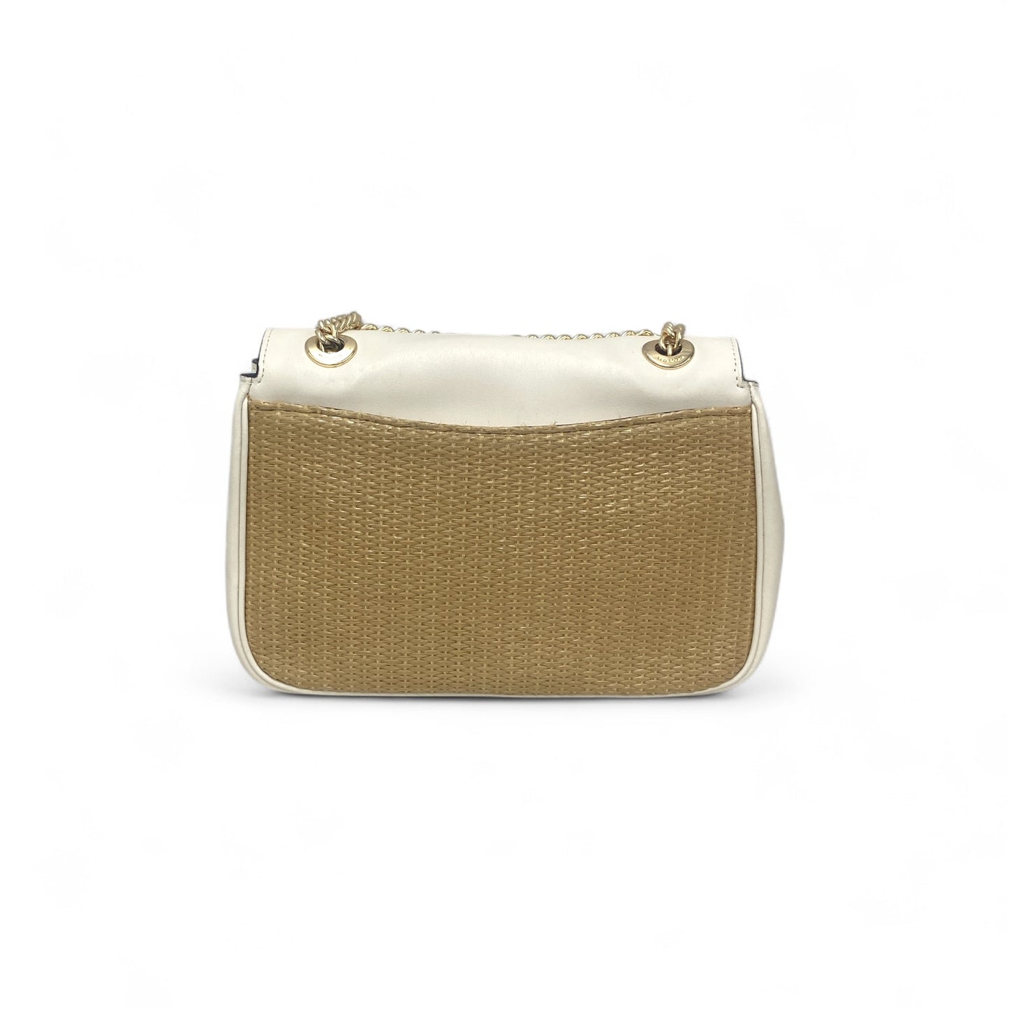 COACH Shoulder Bag F72885 Beige/Brown Stain Rank (B)