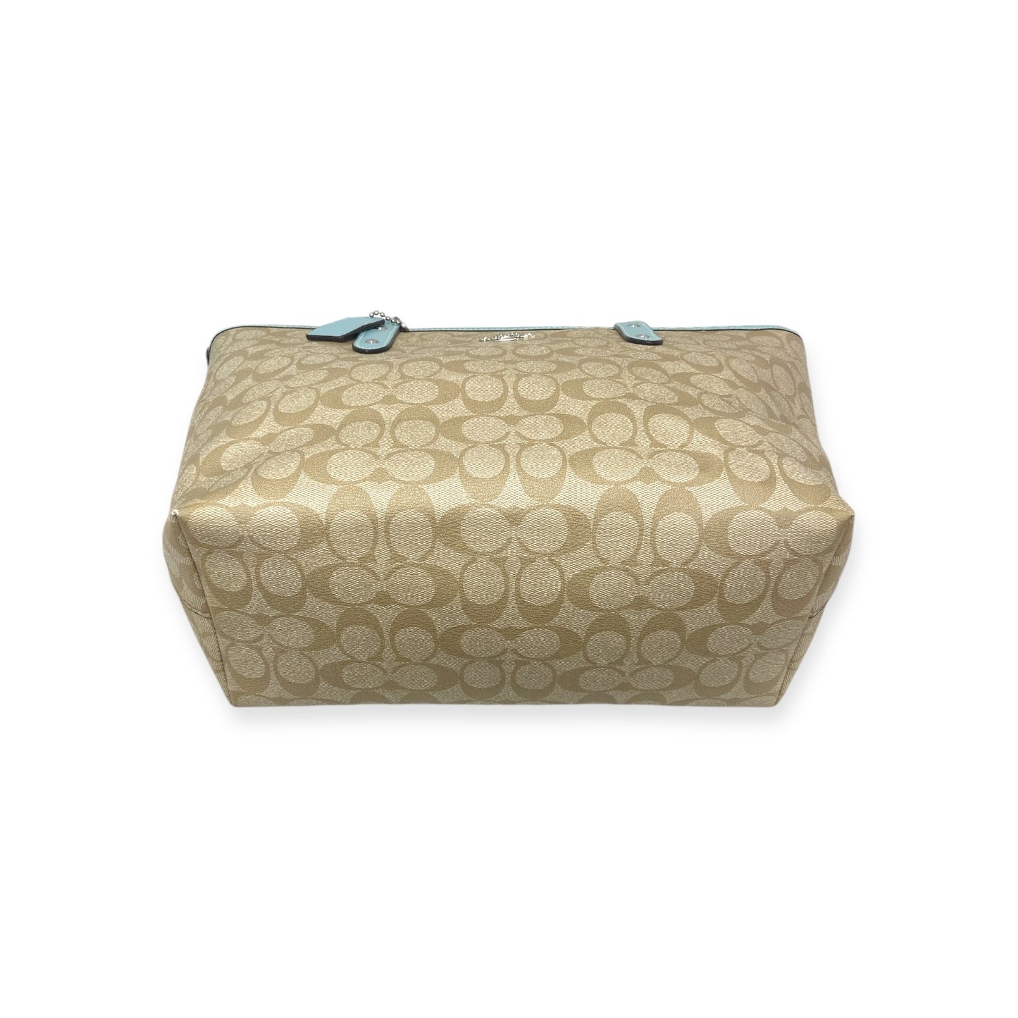 COACH Tote Bag F58292 Brown / Sky blue Rank (A)
