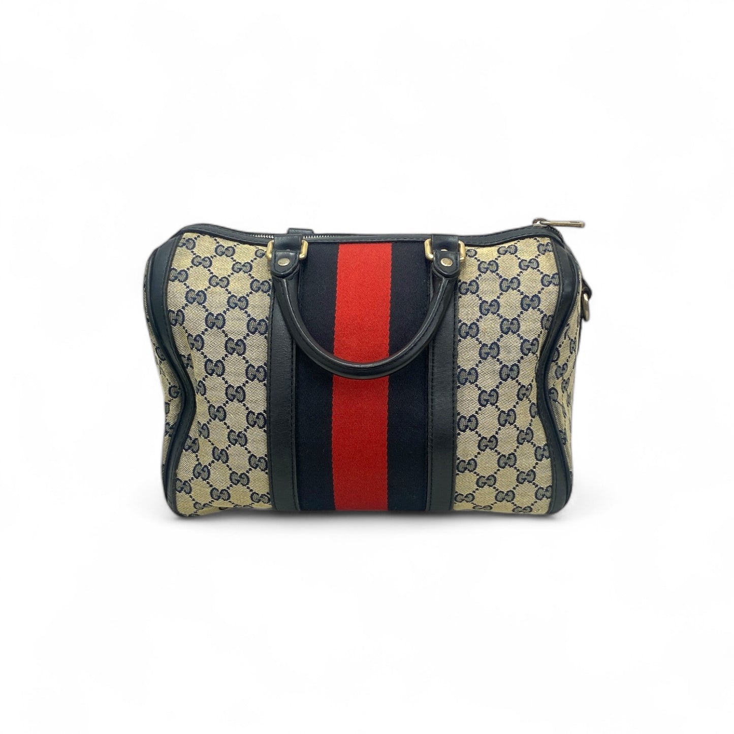 GUCCI 2WAY Bag 247205 Navy Scratch Rank(B)