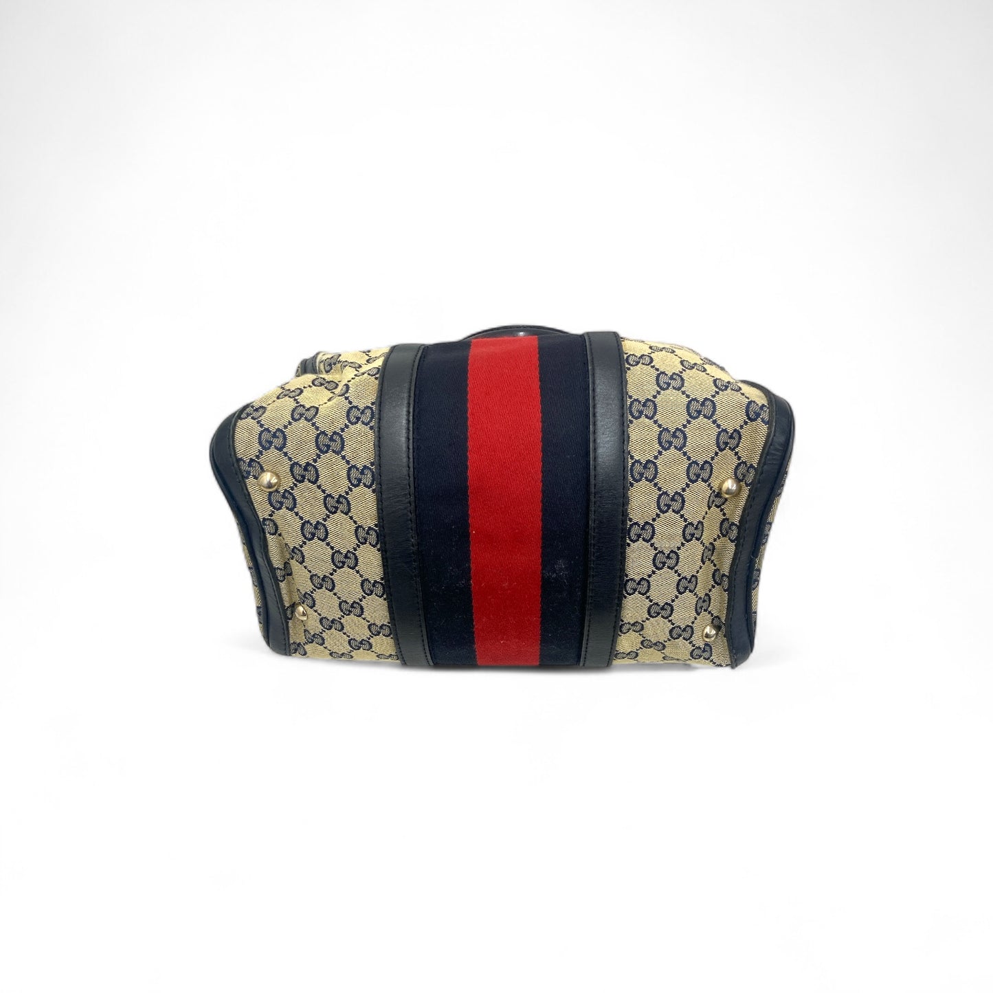 GUCCI 2WAY Bag 247205 Navy Scratch Rank(B)