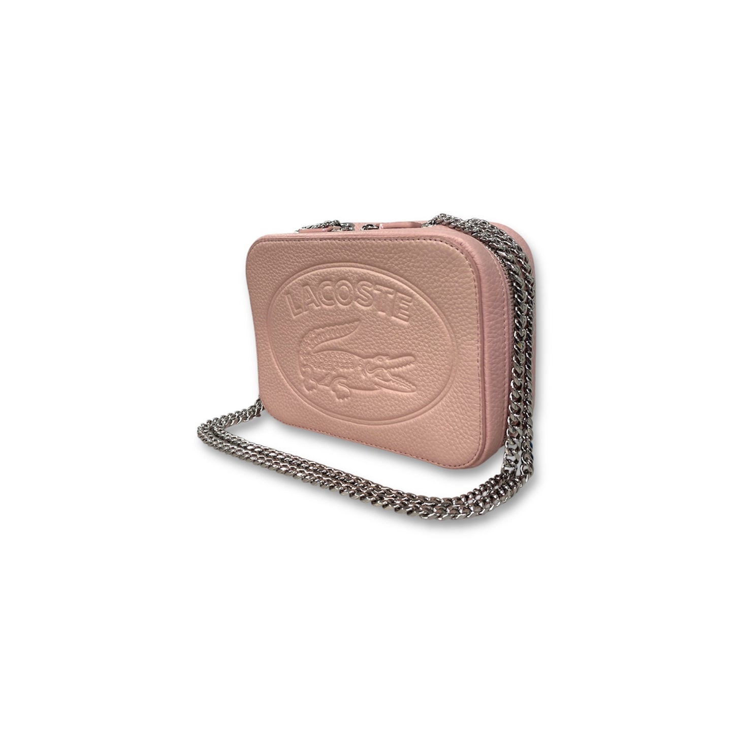 LACOSTE Shoulder Bag NF2970NL Pink *Stain* Rank B