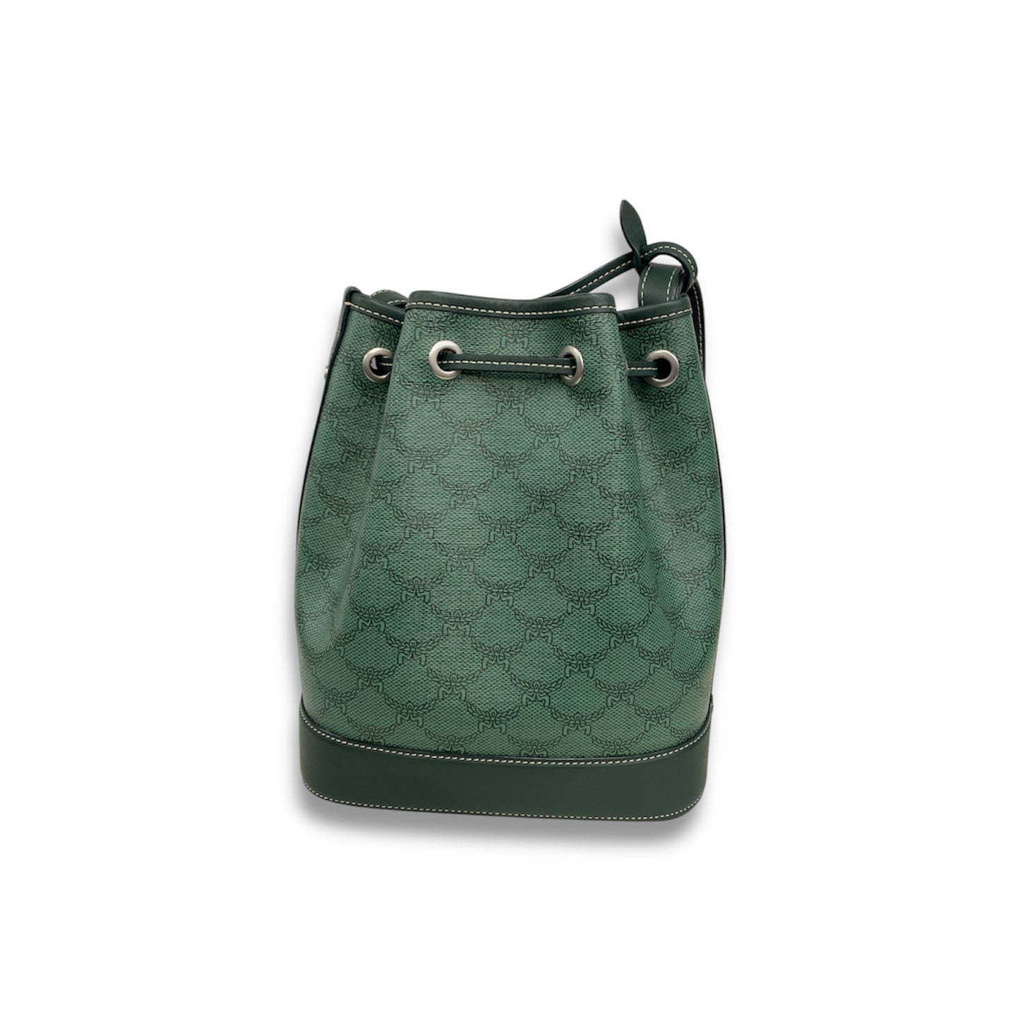 MCM Shoulder Bag Lauretos MWDESACO1G0001 Green Himmel Rank A