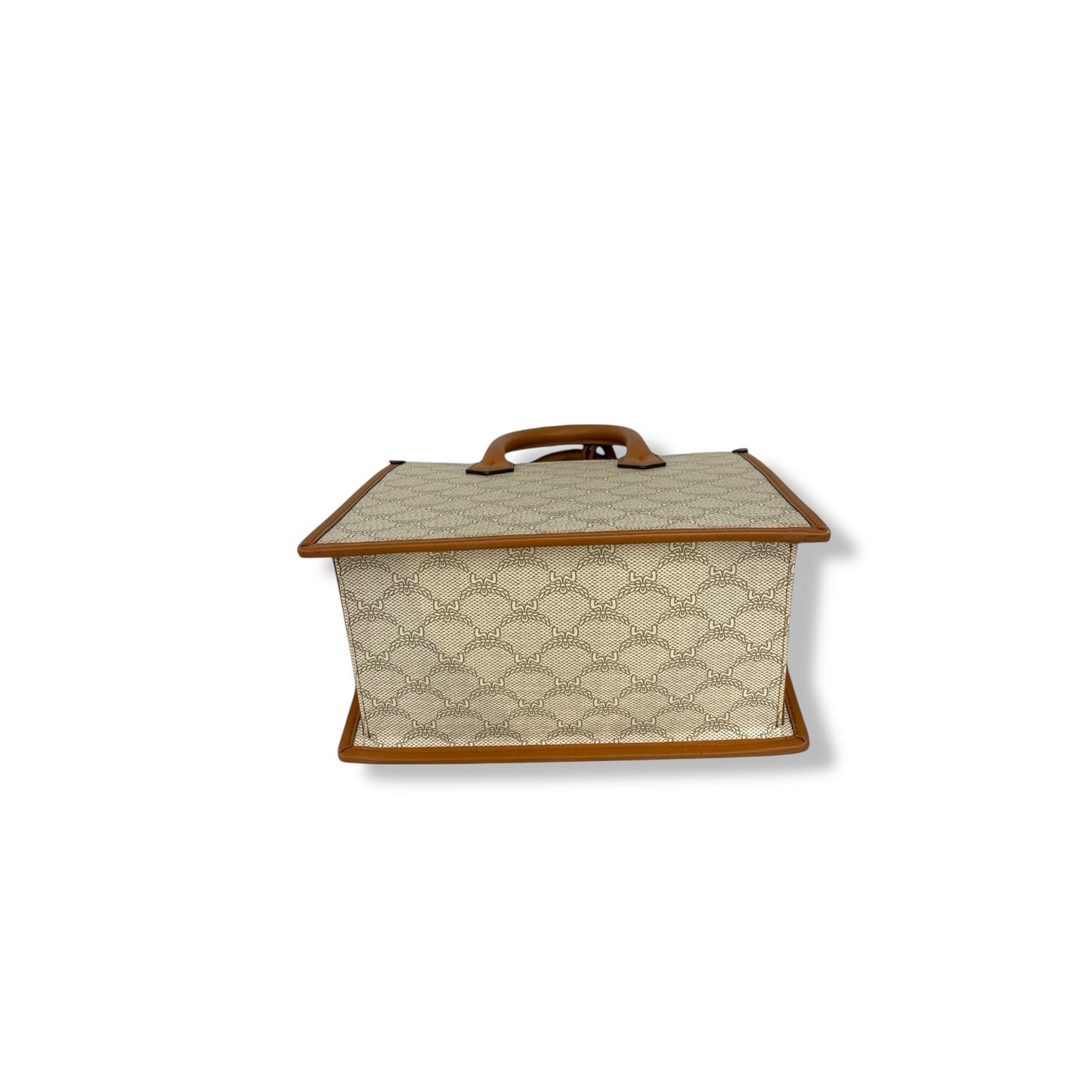MCM 2WAY Bag MWTESAC01I9001 Beige/Brown Stain Himmel Rank (B)