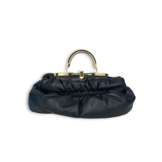 Zanchetti Handbag Black Dis-Colored Rank B