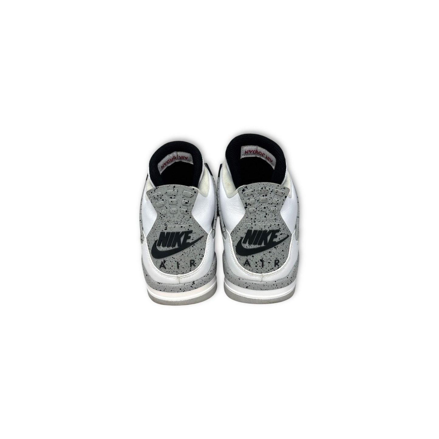 NIKE High Cut Sneaker JORDAN 4 840606-192 Unisex White And Gray Rank(B) Stain