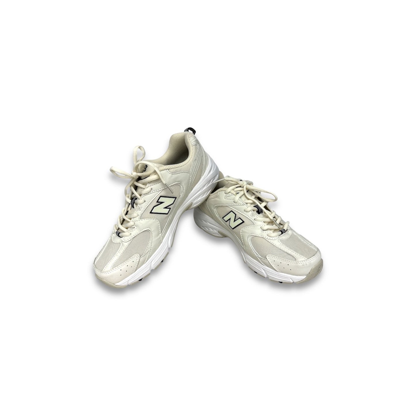 NEW BALANCE Sneaker 42 MR530SH Mens Ivory and Navy *Stain* Rank B