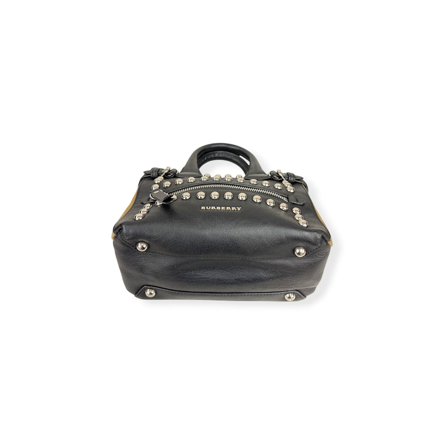 BURBERRY 2Way Bag 4012388/66L Black/Beige Rank (B)