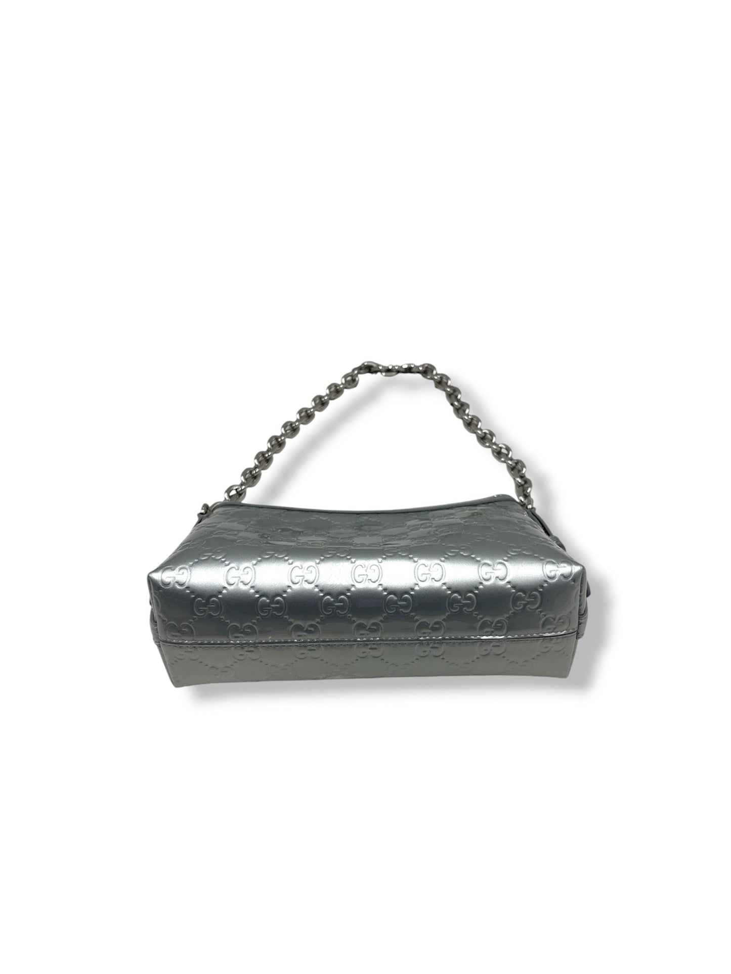 GUCCI SHOULDER BAG 851631 RANK (B) LIGHT GRAY 486628