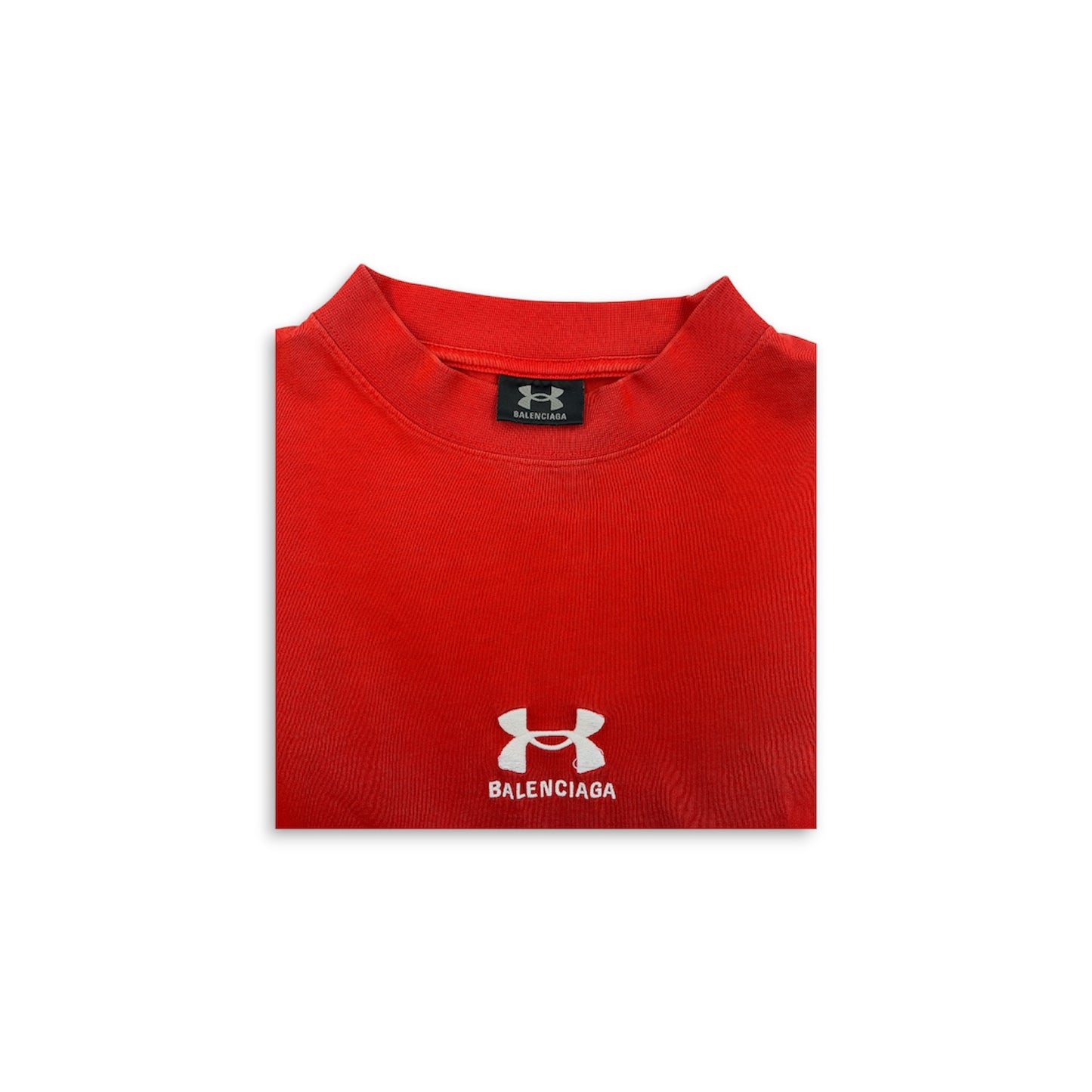 BALENCIAGA X UNDER ARMOUR T-shirt 1 Unisex Red 787349 TRVB7 Rank (B)