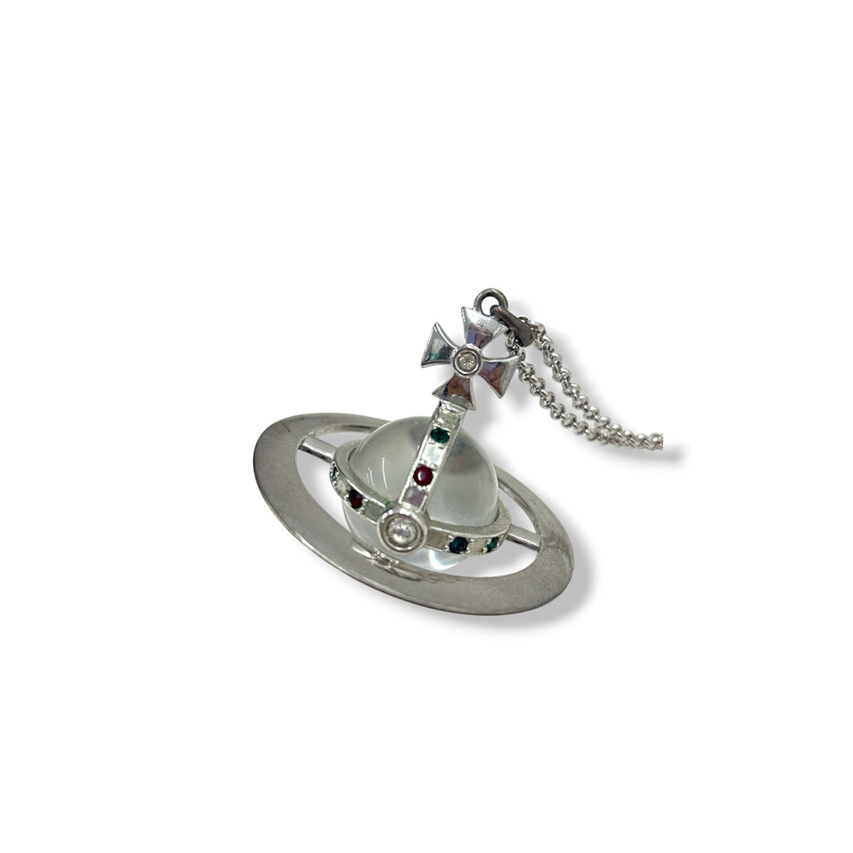 VIVIENNE WESTWOOD NECKLACE SILVER RANK (B)