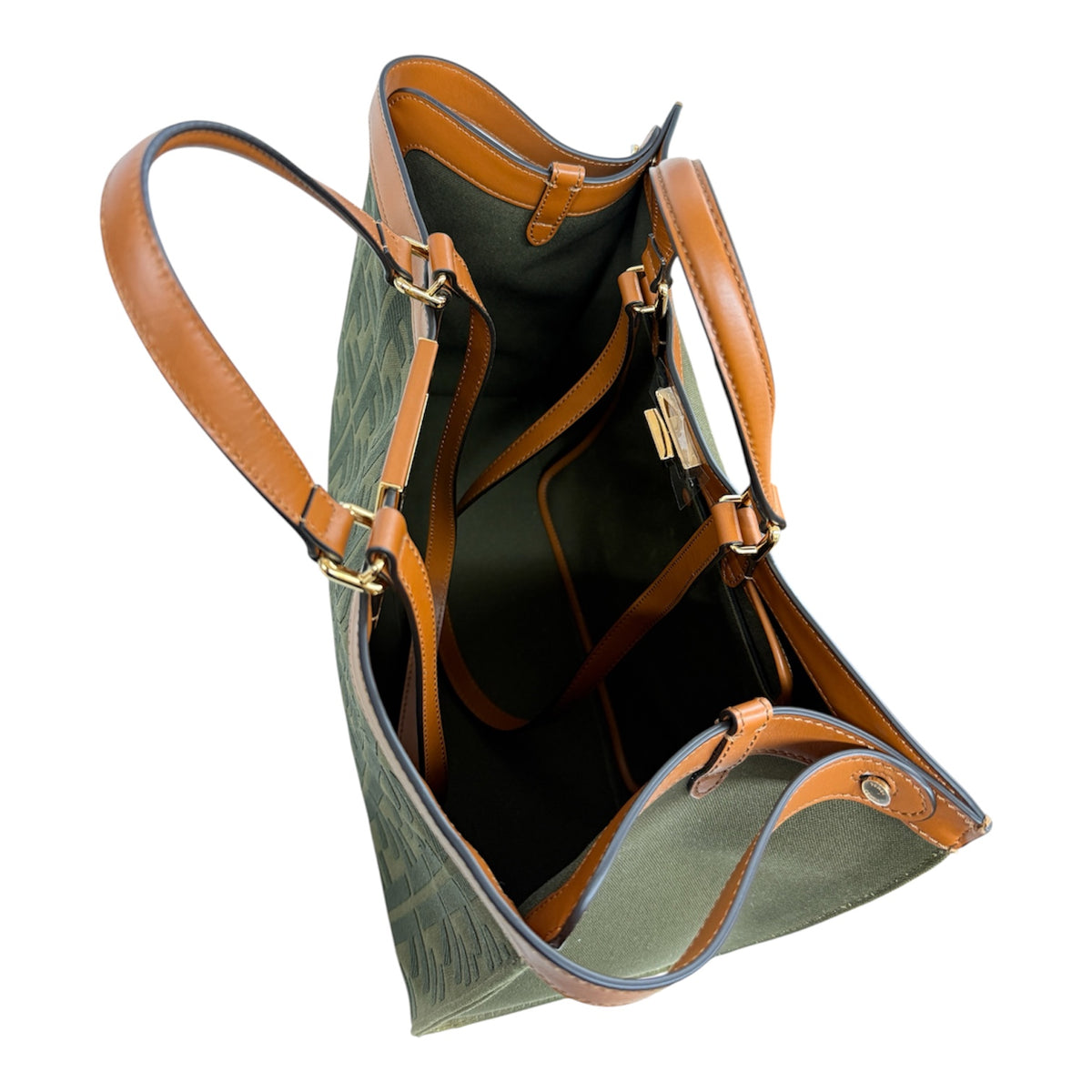 FENDI 2WAY BAG 8BH374-A9P6-209-3262 Olive Rank (A)