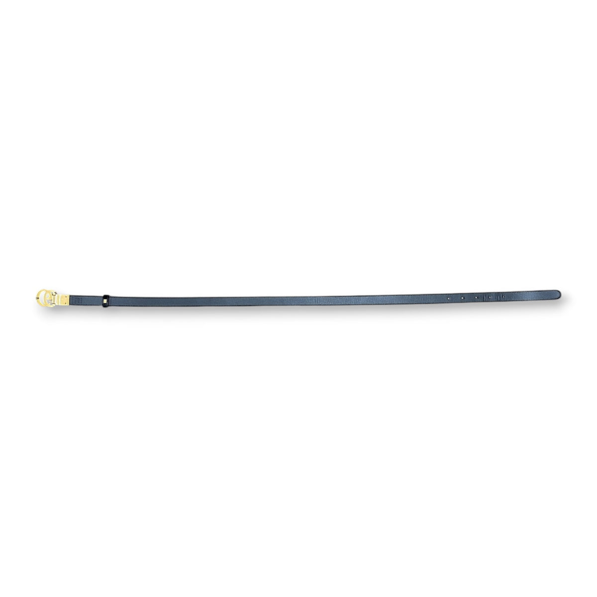 GUCCI reversible thin belt Gray and Black and Gold Lady's Rank (AB)