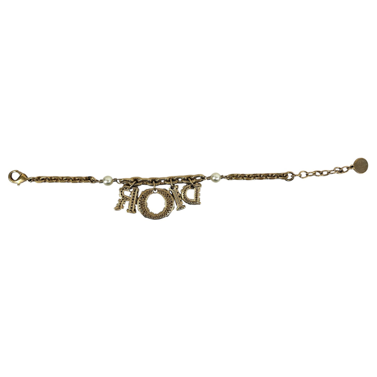 CHRISTIAN DIOR Bracelet Gold Lady Dior / B1745 W0MCY03SU Rank (B)