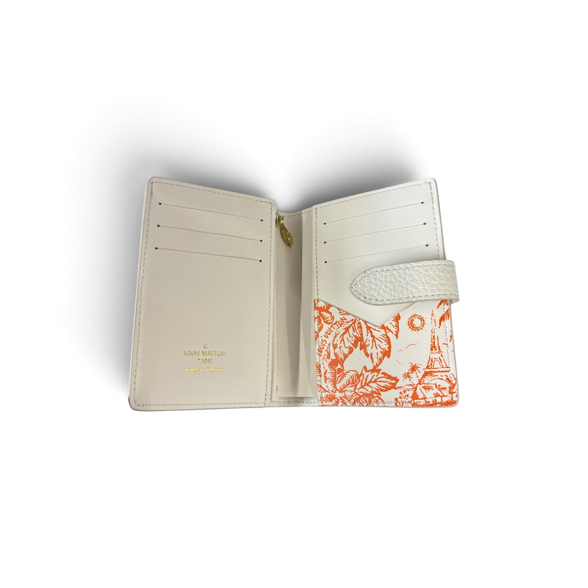 LOUIS VUITTON WALLET M11169 White VERTICAL Rank(A)