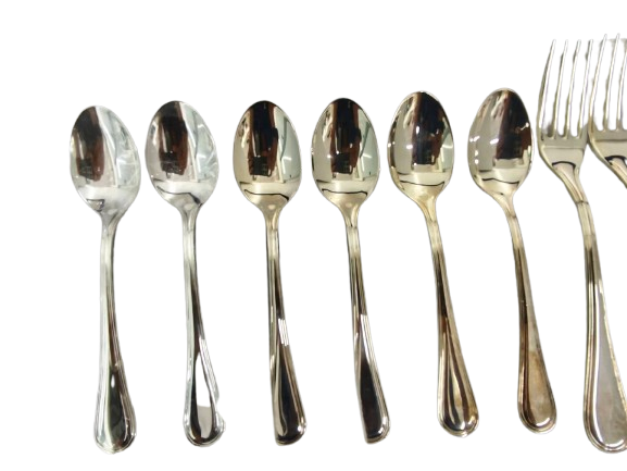 Fork & Spoon Set Noritake 12P Silver