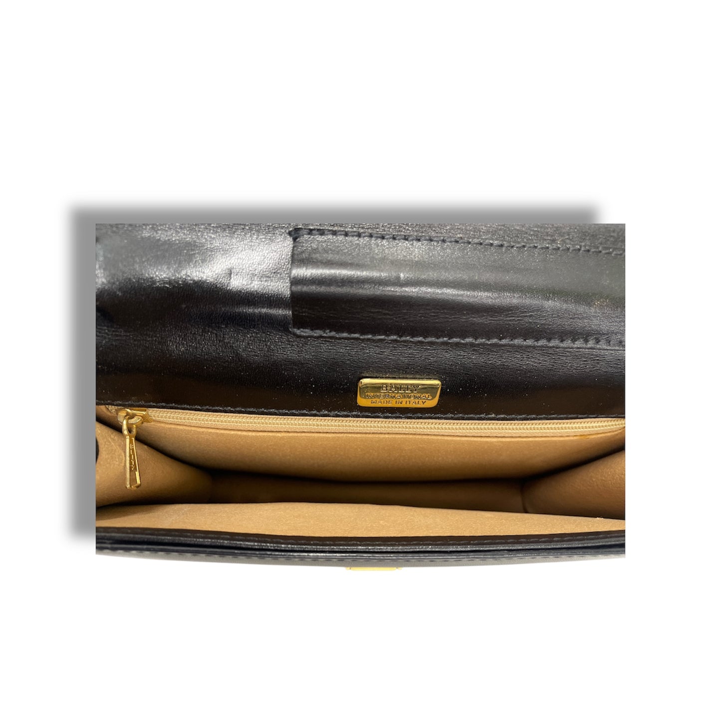 BELLY Clutch Bag Black Vintage Rank B