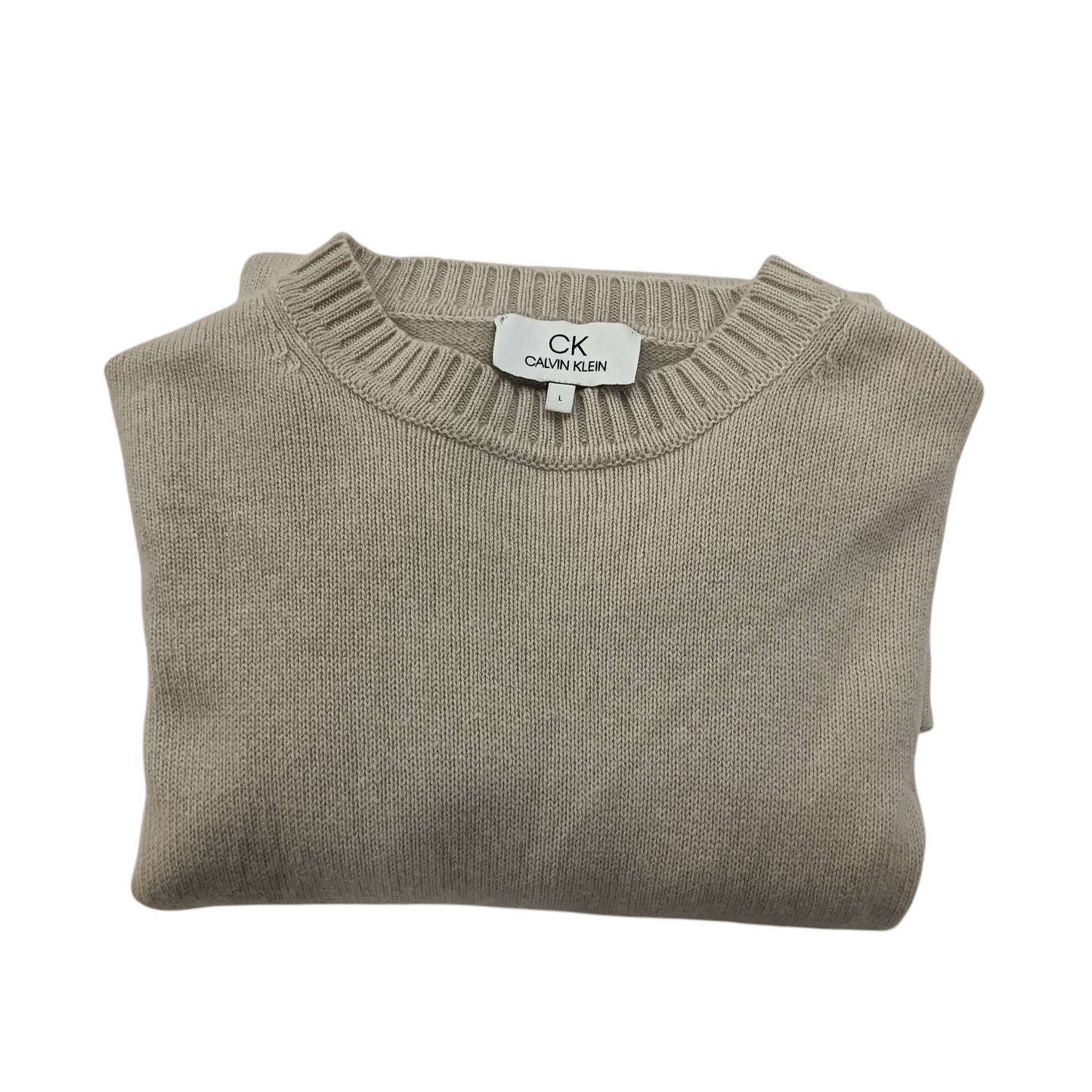 CALVIN KLEIN KNITWEAR MENS SIZE L BEIGE