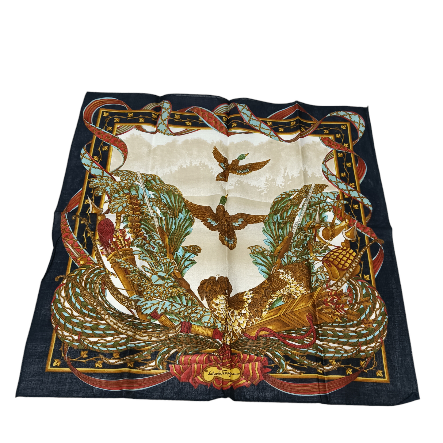 SALVATORE FERRAGAMO SCARF OLD