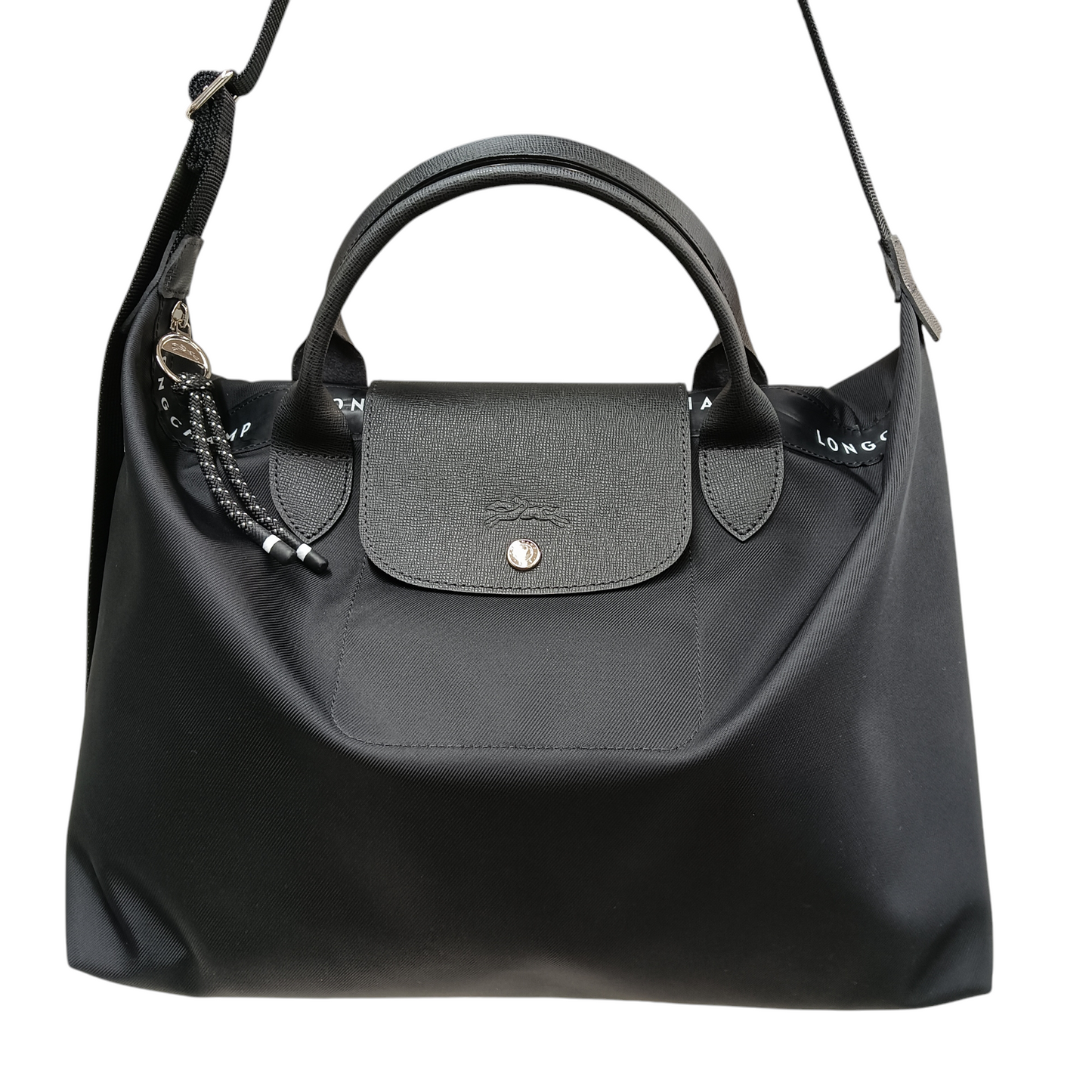 LONGCHAMP 2WAY Bag L1630HSR001 Rank AB Black