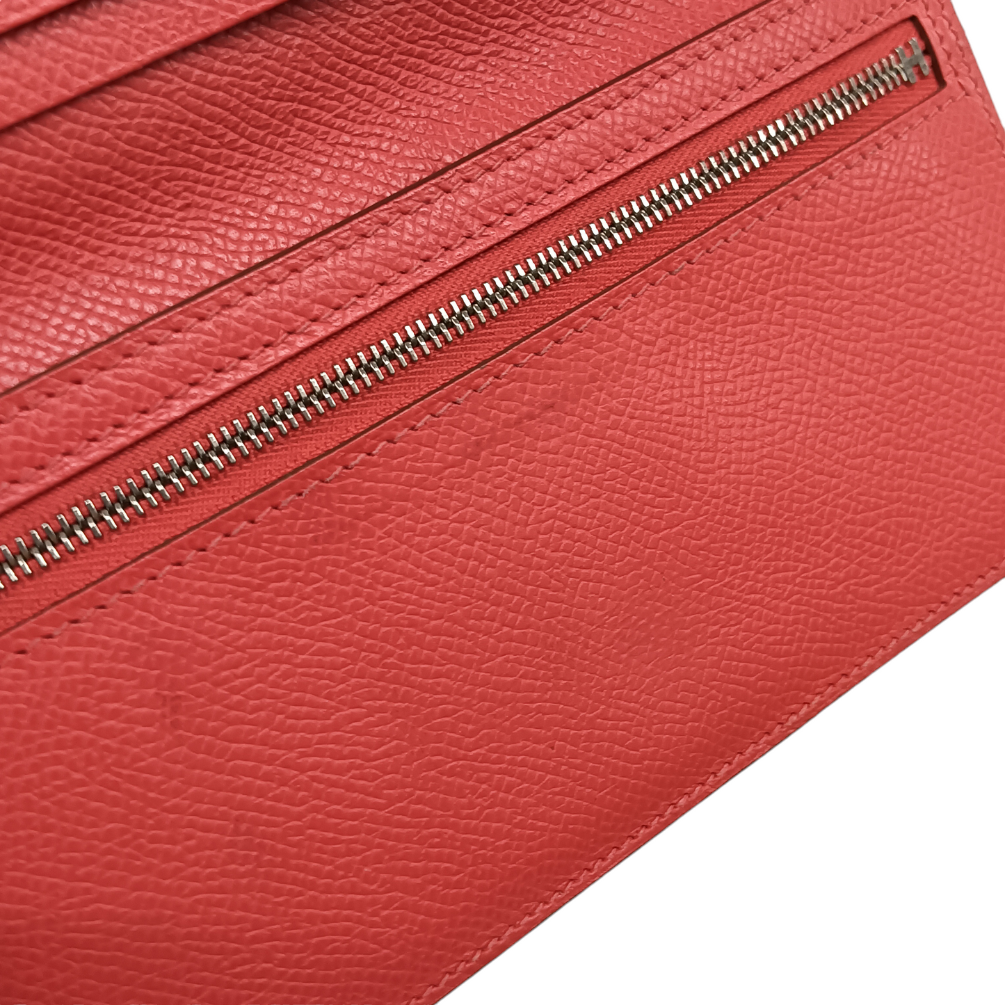 HERMES Wallet Bearn Pink Damage/Stain P A 35V