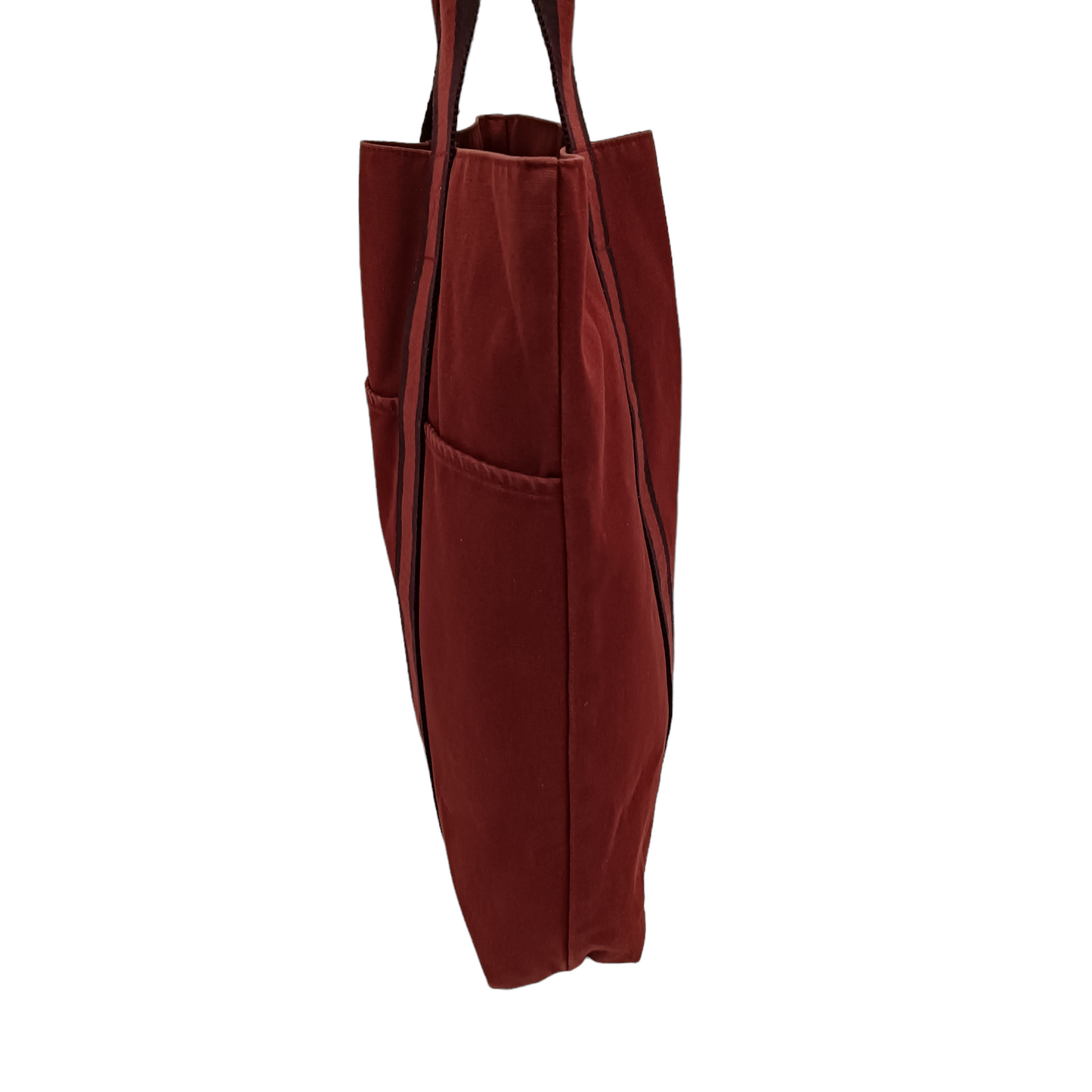 HERMES Tote Bag Red/Brown Damage Fourre tout cabas