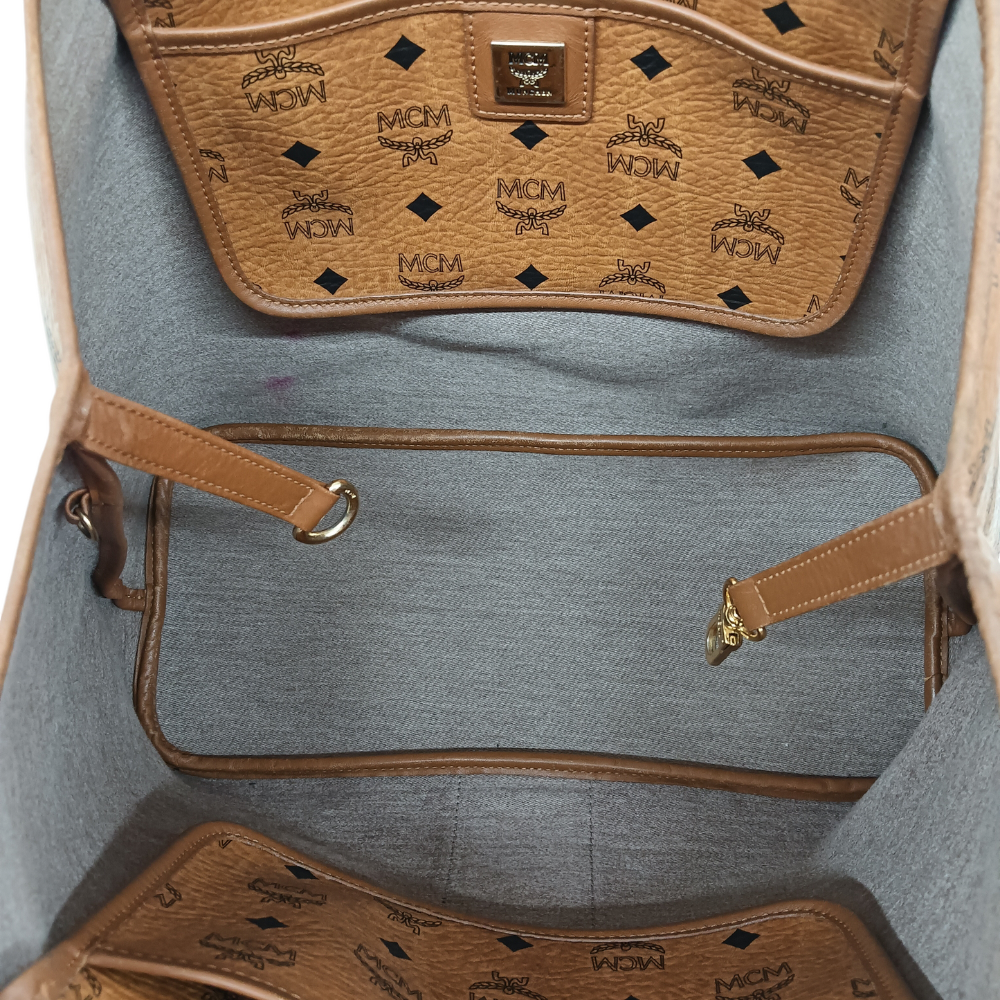 MCM Tote Bag 1010078060722 Rank (BC) Brown