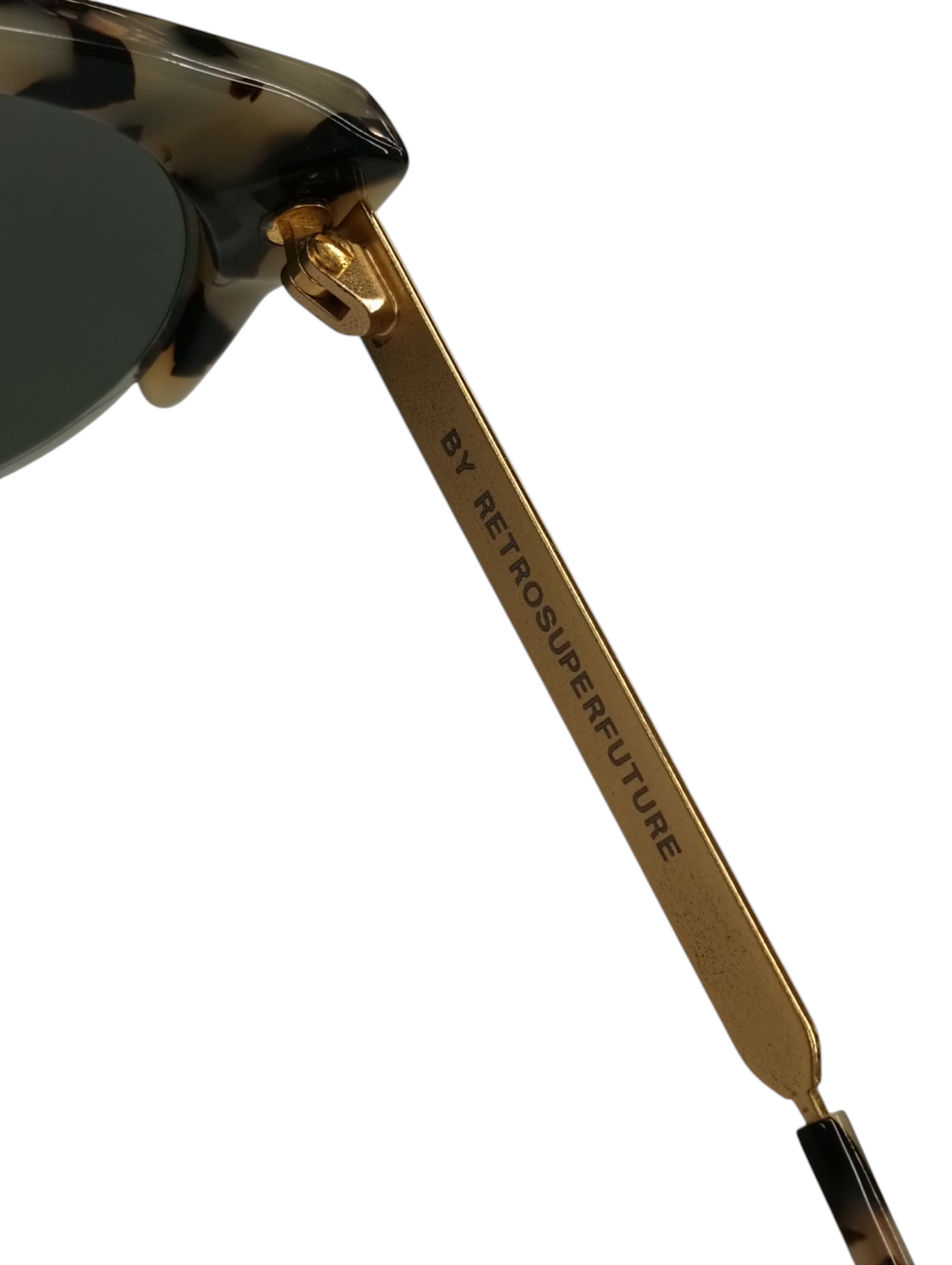 RetroSuperFuture Sunglasses Black/Gold Lucia Francis