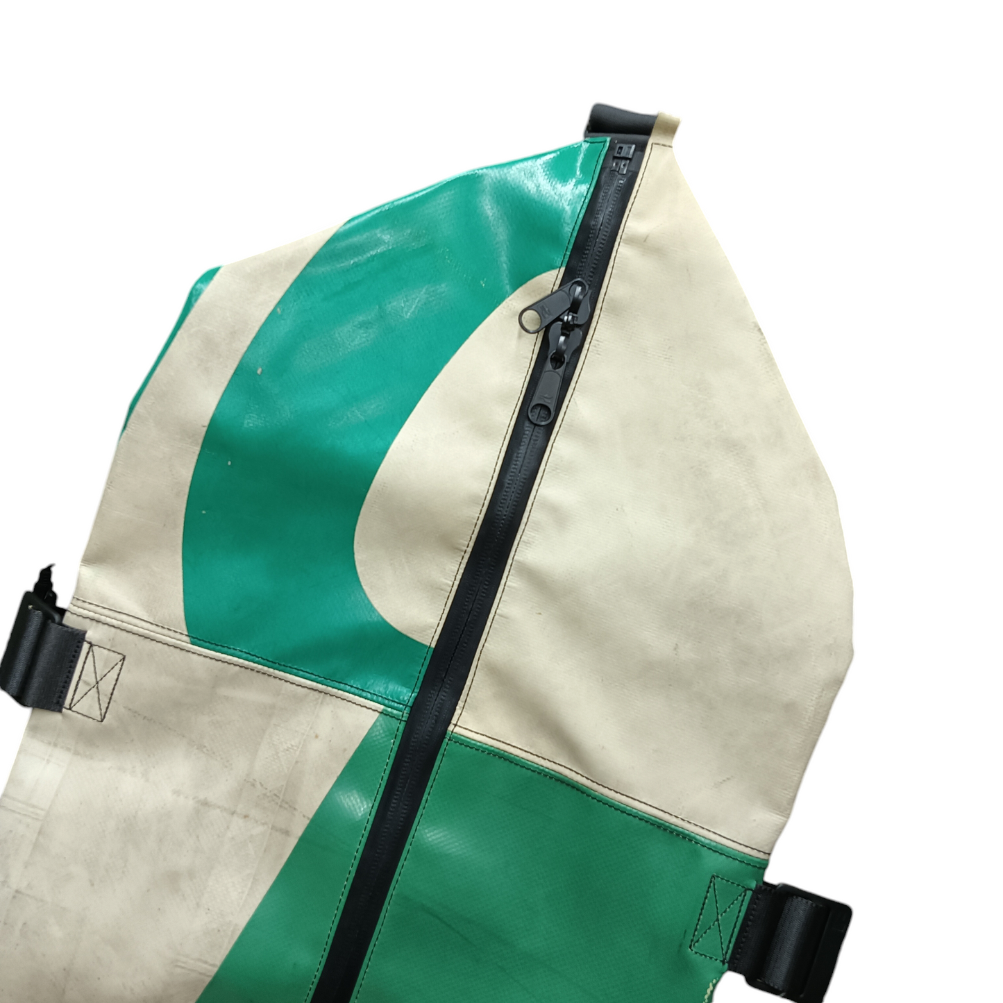 FREITAG Carry Bag F733 ZIPPELIN Rank C Beige/Green Sticky