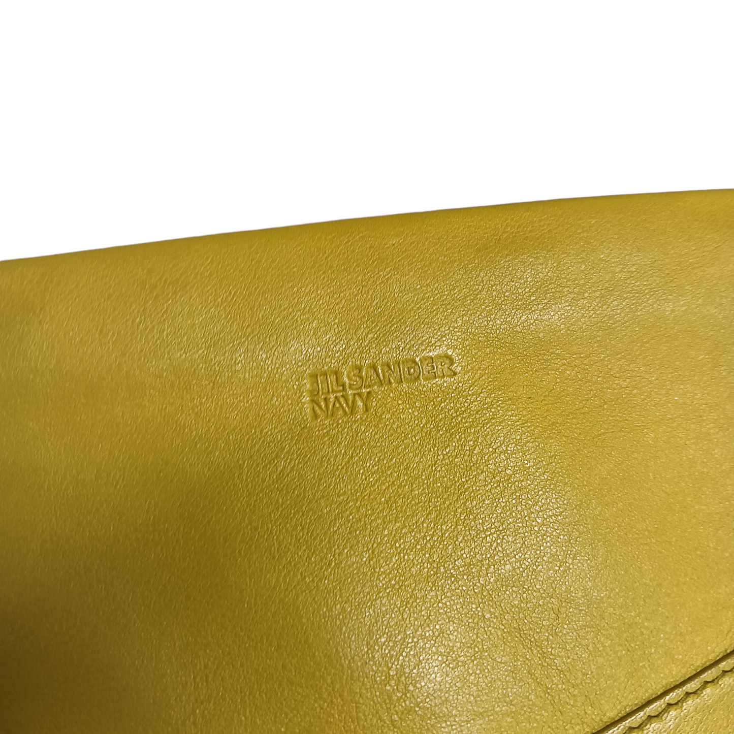 JIL SANDER NAVY Clutch Bag Yellow