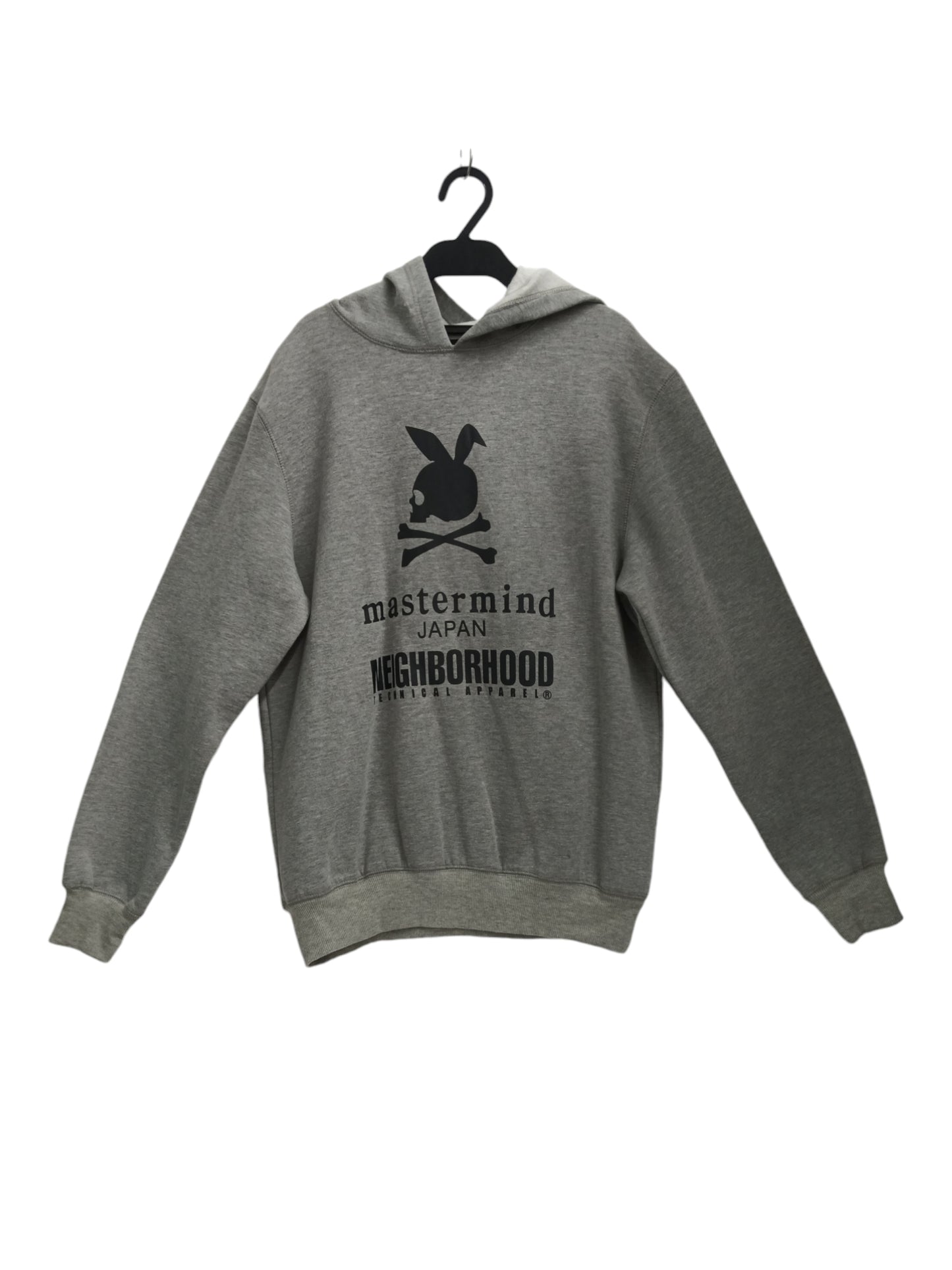 MASTERMIND JAPAN/NEIGH PULL OVER HOODIE MENS GRAY FLUFF XL SIZE